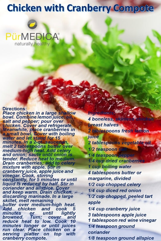 Chicken with Cranberry Compote