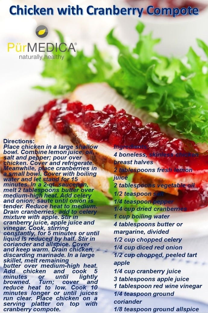 Chicken with Cranberry Compote
