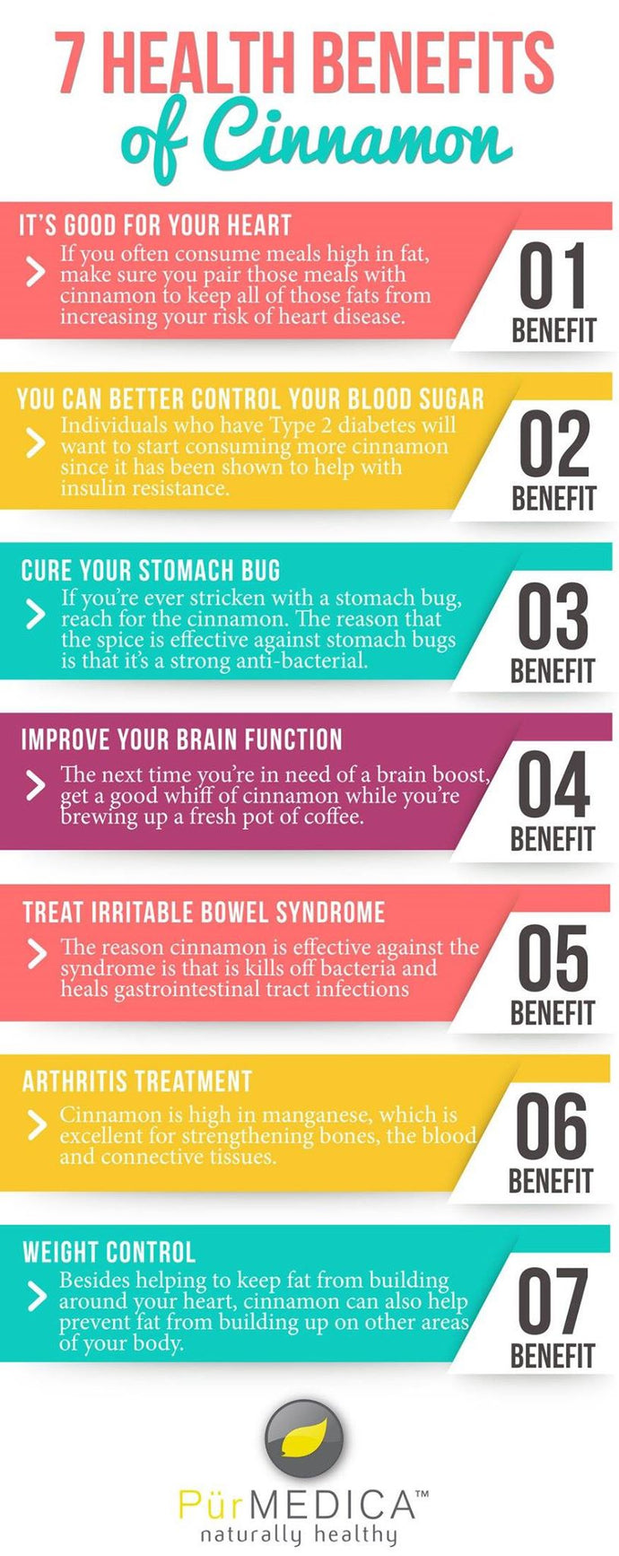 Seven Health Benefits of Cinnamon