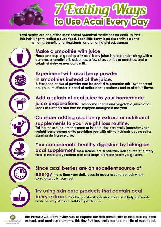 Seven Exciting Ways to Use Acai Every Day