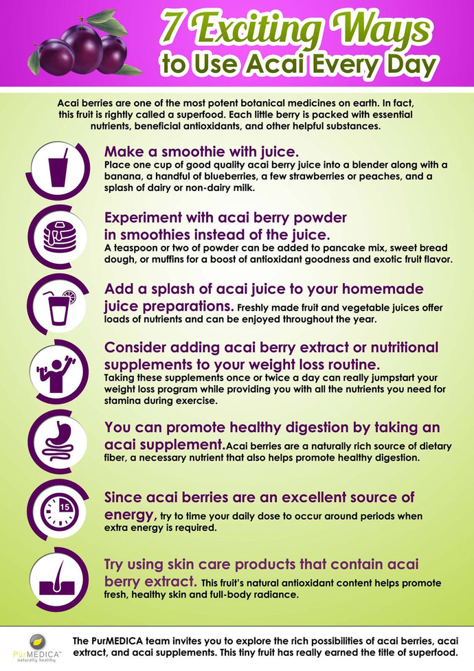 Seven Exciting Ways to Use Acai Every Day