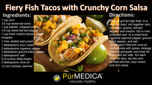 Fiery Fish Tacos with Crunchy Corn Salsa