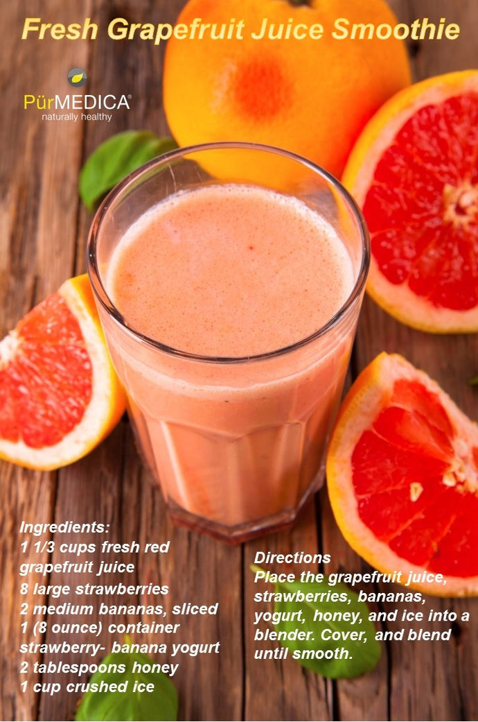 Fresh Grapefruit Juice Smoothie