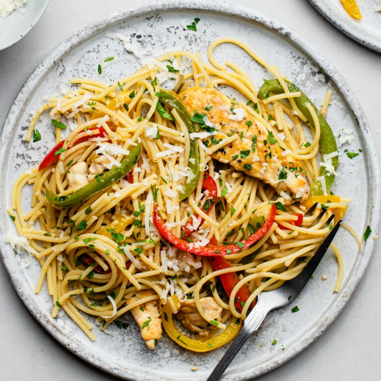 Gluten-Free Chicken Scampi Pasta