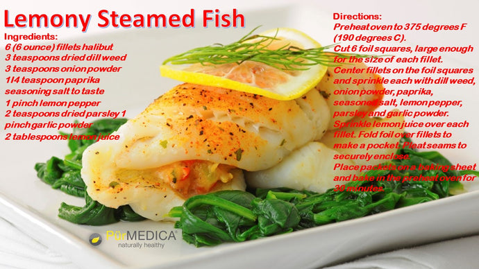 Lemony Steamed Fish
